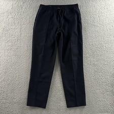 Tommy Hilfiger Womens Pants Blue Size Small Jogger Mid Rise Polyester Blend