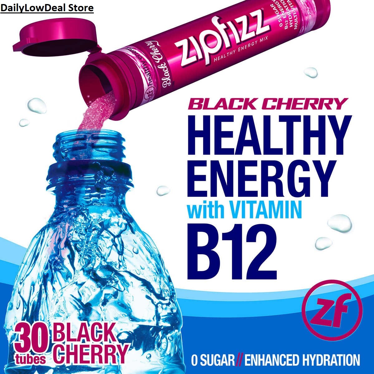 Zipfizz Healthy Energy Drink Mix, 30 Tubes Select Flavor - FRESH