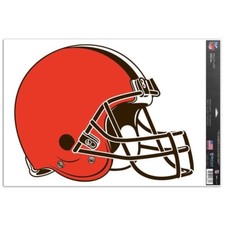 CLEVELAND BROWNS 1 PIECE MULTI-USE DECAL 11"X17" FOR WINDOWS BLOWOUT PRICE 