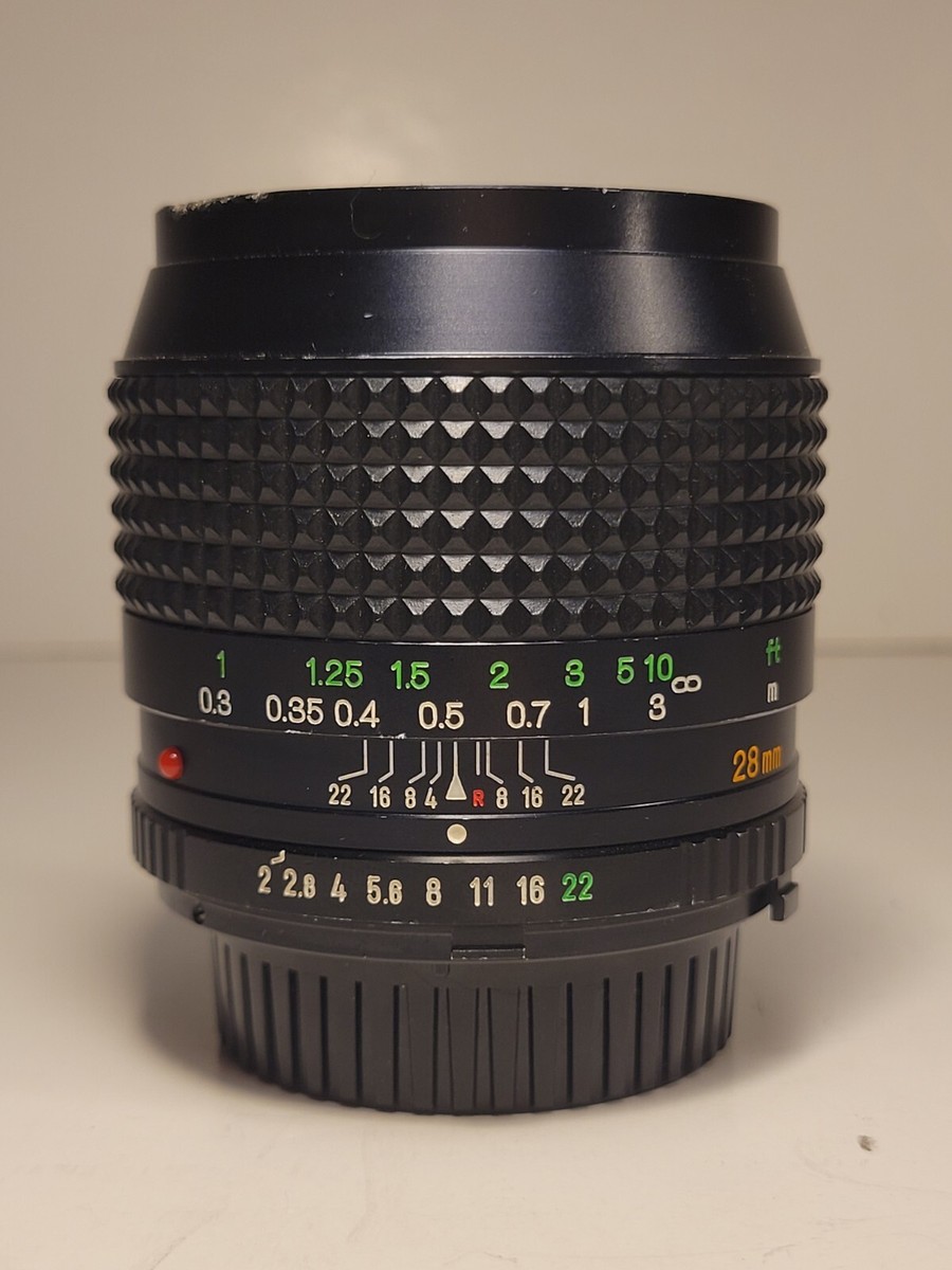 Minolta MD W.Rokkor 28mm 1:2 - Monture SR - ! very minor & peripherical haze Minolta MD W.Rokkor 28mm 1:2 - Monture SR - ! very minor & peripherical haze