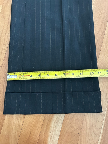 Ann Taylor Black Pink Purple Pinstripe Wide Leg Pants Trouser Petite NWT Size 2P - Picture 11 of 11