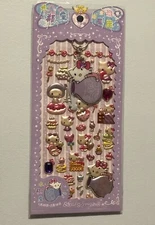 Sanrio Cute Hello Kitty Star Sign Aquarius Jewel Sticker Sheet Scrapbook Kawaii