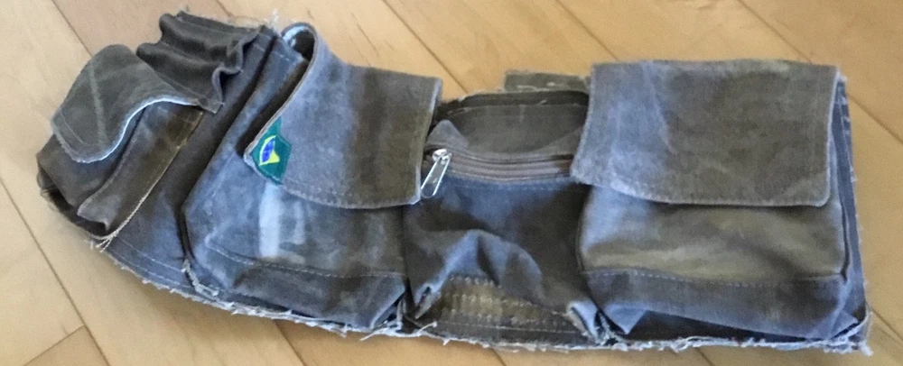 weist belt bag dark canvas