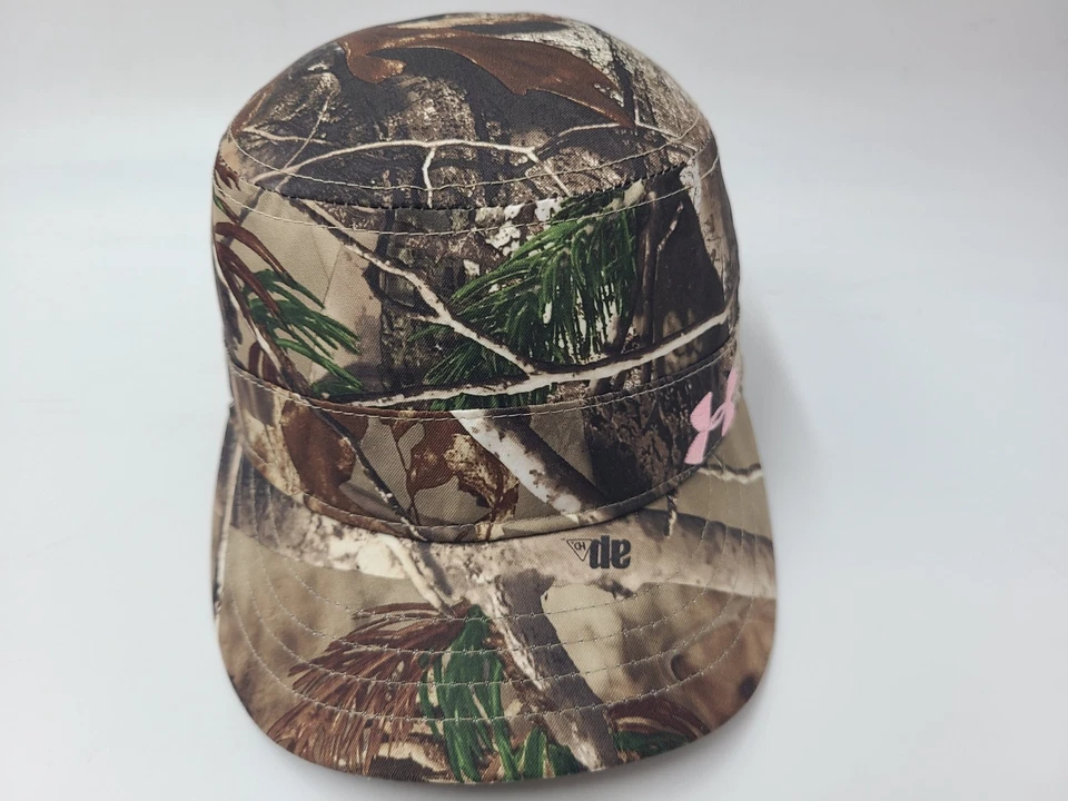 Women Under Armour Camo Cadet Military Army Strapback (Fits Small) Hat Cap Brown - Image 2 of 4