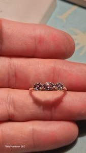 Natural Alexandrite stackable Ring 0.80tcw. Size 6 3/4