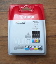 Genuine Canon CLI-551 BK/C/M/Y 4 Colour Ink Cartridge Multipack For PIXMA MG5650