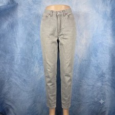 Vintage 80s Levis Grey High Waisted Tapered Leg Jeans Made in USA 17550-1560 13