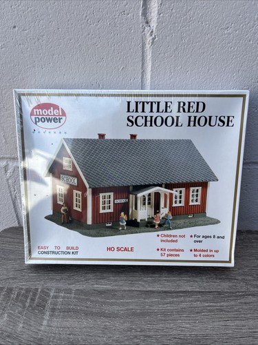 Modelo Power Little Red School House - Escala N - Iluminado con 2 figuras - #2619 | Zustand: New
