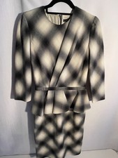 Gucci Silk Check Print Dress Size 40 Medium 8 Sophisticated Class Old Money