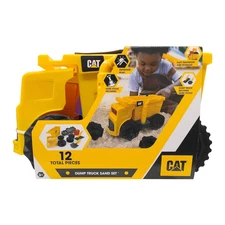 CAT Construction Toys, Sandbox Construction, Dump Truck Sand Set & Accessories