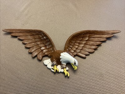 Ceramic Bald Eagle Wall Decal Art Wings 23 Inches