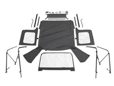 Rampage 68035 Complete Soft Top Frame Kit Tinted Windows 1976-1995 Jeep Cj7yj
