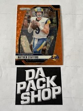 2024 Panini Prizm Matthew Stafford #166 Orange Disco Prizm Los Angeles Rams 