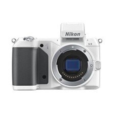 Corpo fotocamera mirrorless Nikon 1 V2 bianco 1 anno di garanzia usato ottimo