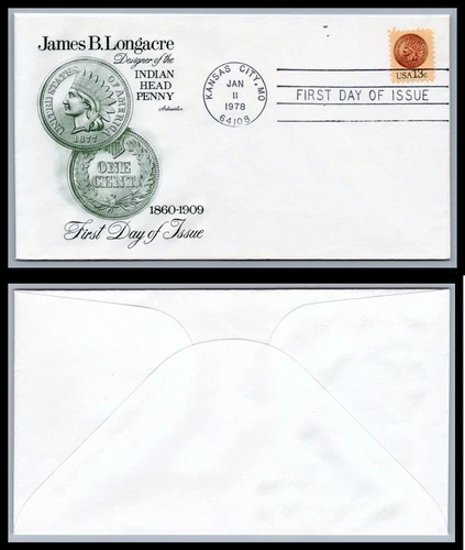 US FDC # 1734 13c Indian Head Penny   Artmaster L.Cancel 1978, 9Q147
