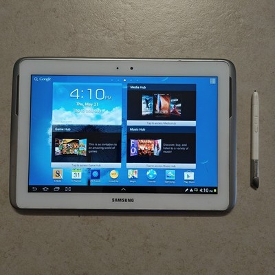 Samsung Galaxy Note 10.1 2012 GT-N8013 Android Tablet (Wi-Fi) - 16GB White #3583