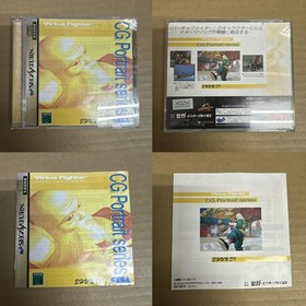 Virtua Fighter & CG Portrait Set of 8 Sega Saturn Japan Import Tested SS