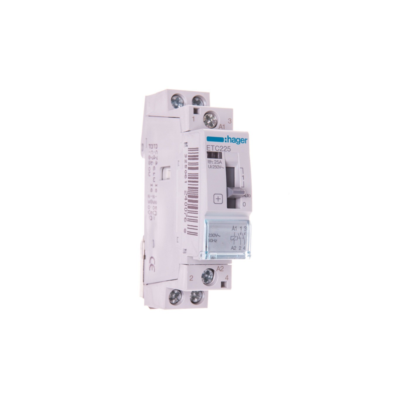 Tariff Contactors with Manual Control 25A 2Z 0R 230V AC ETC225