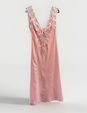 Pink Coquette Lace Slip Babydoll Dress Romantic Fairy Small Wedding Guest Spring