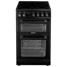electriQ 50cm Double Cavity Electric Cooker - Black EQEC50B3