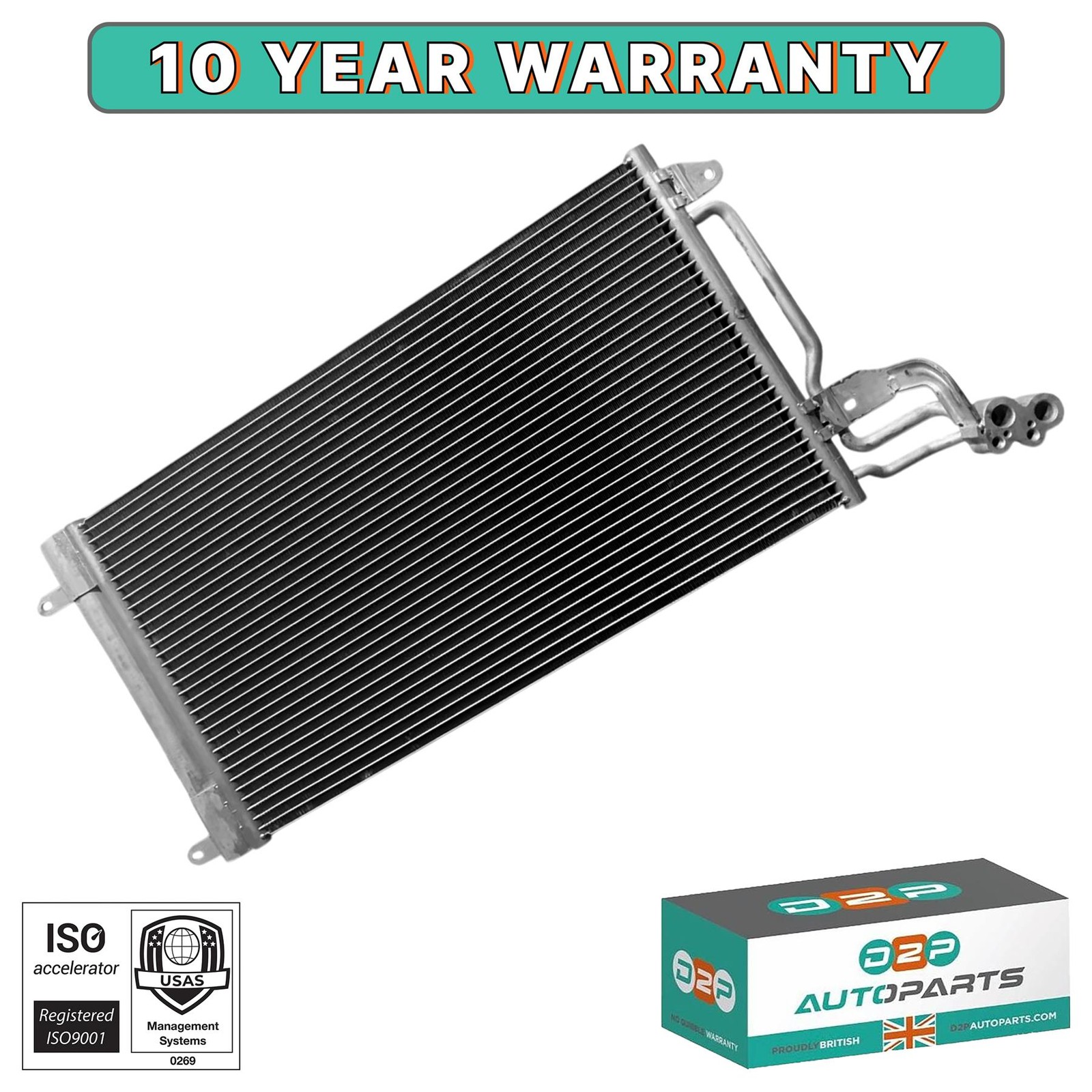 AIR CON CONDENSER FOR AUDI A1 SEAT IBIZA TOLEDO SKODA FABIA RAPID VW POLO