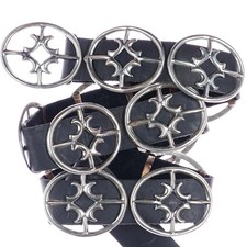 Francis Begay Navajo silver cast concho belt