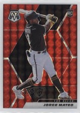 2021 Panini Mosaic Rookie Red Mosaic Prizm Jorge Mateo #233 3y1