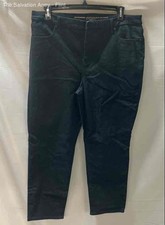 Chico's Womens Black Denim So Slimming Girlfriend Slim Leg Ankle Jeans Size 16