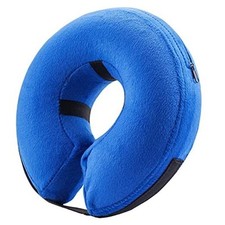 Protective Inflatable Collar for Dogs and Cats - Neck:14"-18" Large Blue
