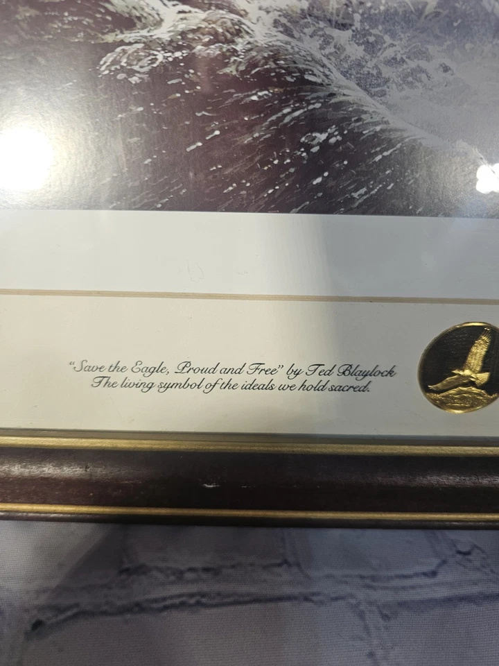 Ted Baylock - Save the Eagle, Proud and Free Signed & Numbered Foto 4 de 4