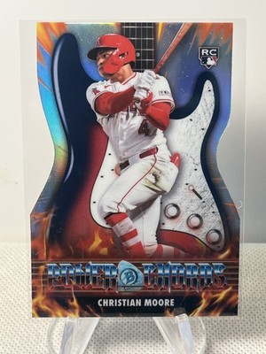 2026 Bowman Christian Moore Power Cords Die-Cut Insert Rookie #PC-19 Angels