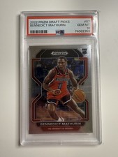 2022-23 Panini Prizm Draft Picks Bennedict Mathurin RC, Arizona PSA10