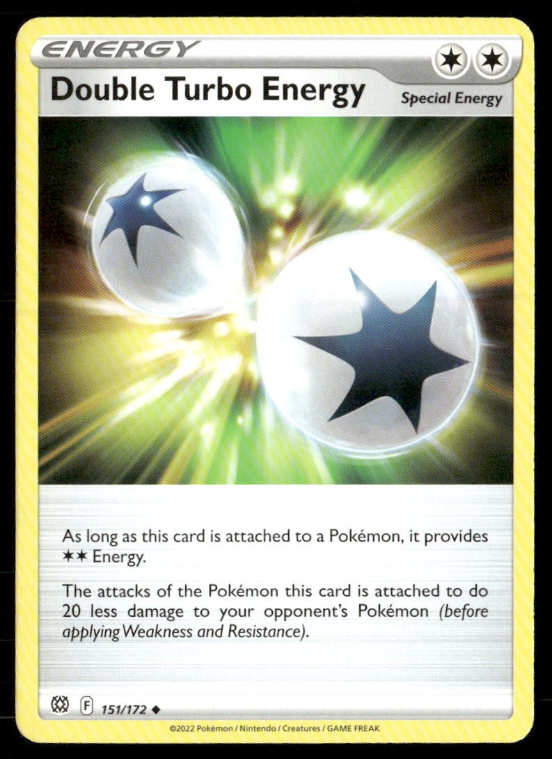 Double Turbo Energy Brilliant Stars 151/172 Uncommon Pokemon Near Mint
