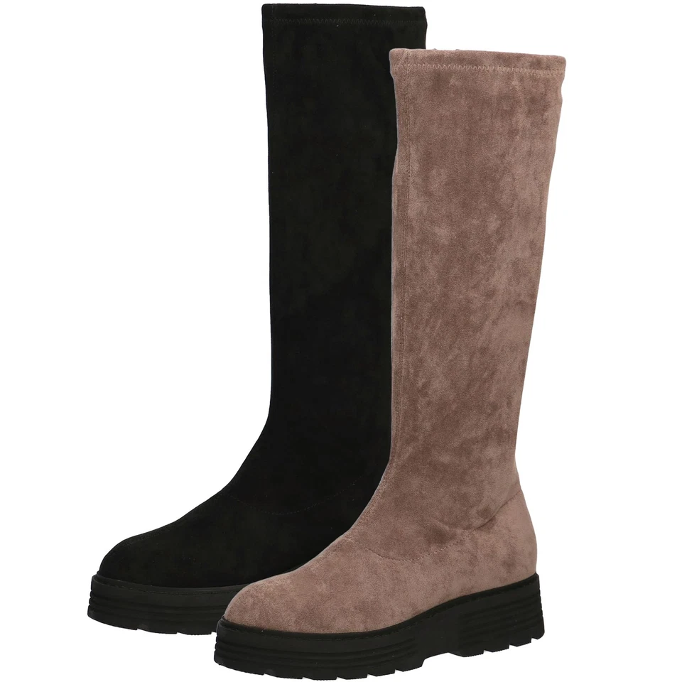 Caprice Damen Stiefel Stretch-Schaft Plateausohle Wechselfußbett 9-25602-29