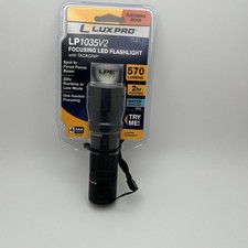 LUX PRO LP1035V2 FOCUSING LED FLASHLIGHT with TACKGRIP 570LUMENS 22HR RUNTIME 