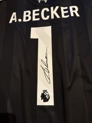 Alisson Becker Signed 2025/26 Liverpool Gk Shirt With PHOTO PROOF