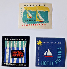 Lot 3  VARNA ( BULGARIA) HOTEL  Deco Luggage Label
