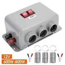 12V Car Heater Heating Fan 3 Hole 600W 800W Warmer Window Demister Defroster Kit