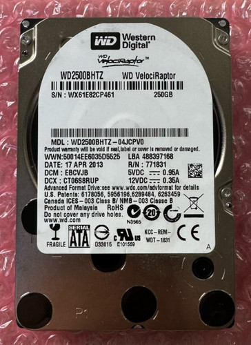 Western Digital VelociRaptor WD2500BTZ 250GB 2,5'' SATA Festplatte