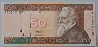 Lituania 50 litu 1998 UNC ver otras ventas