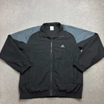 Veste de survêtement Adidas Jumper adulte grand noir fermeture éclair complèt... - Photo 1/4