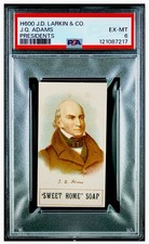1889 H600 JOHN ADAMS PSA 6 (RARE) *HIGHEST GRADED* LARKIN SOAP ((KEY PRESIDENT))