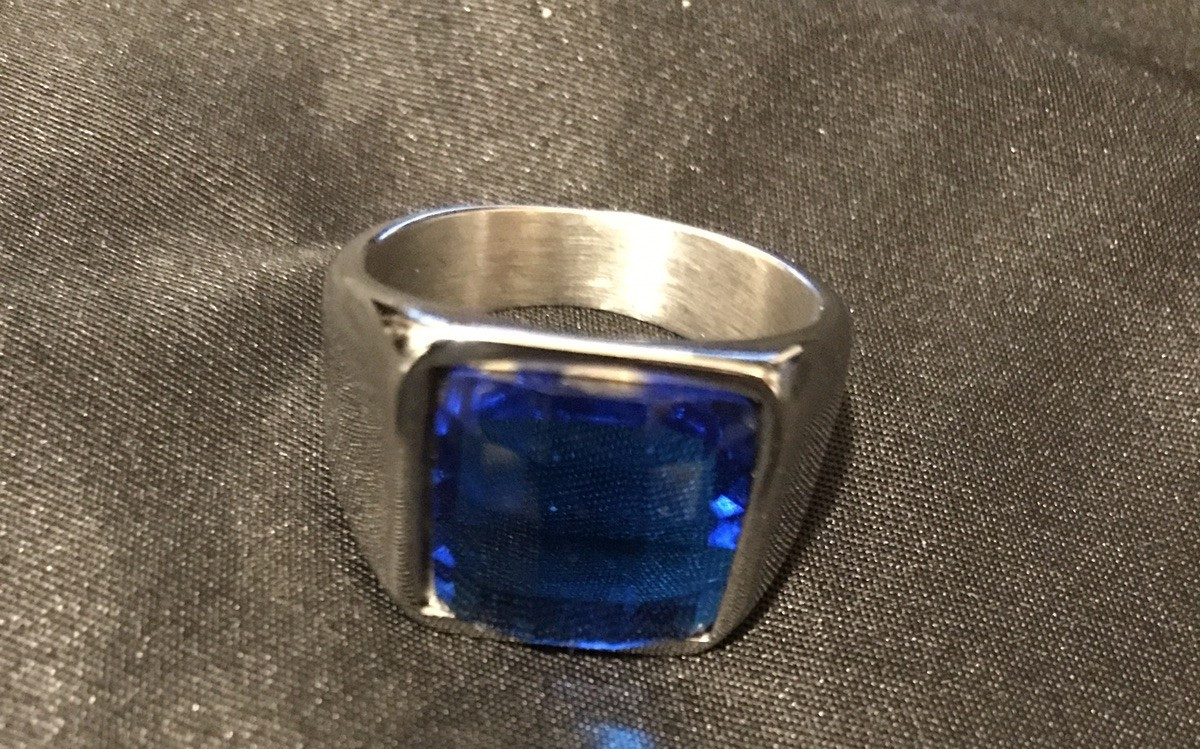 KeyStyle Square Gemstone Signet Ring for Men - image 5