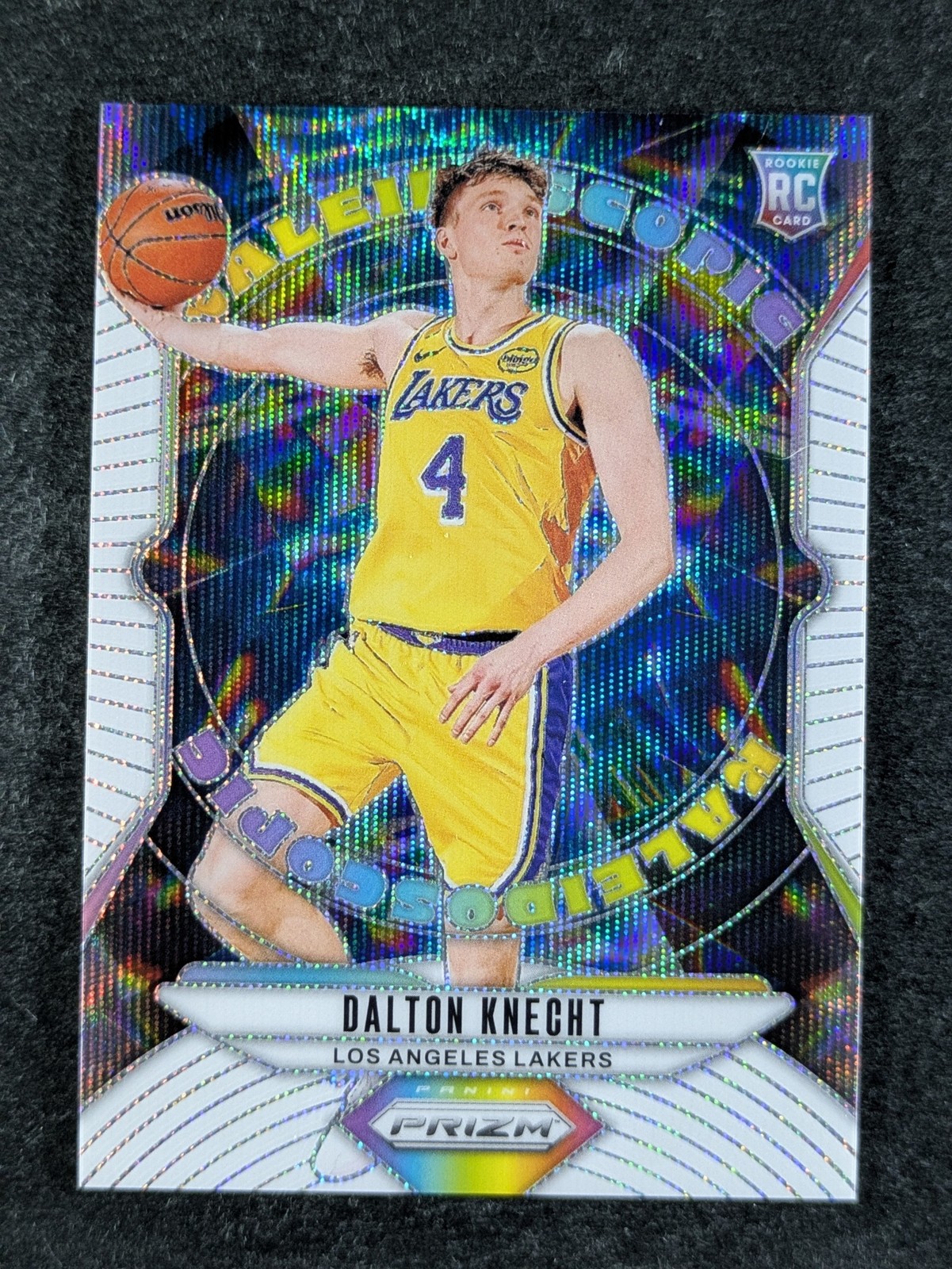2024-25 Panini Prizm DALTON KNECHT 17/20 RC White Wave Kaleidoscopic #16