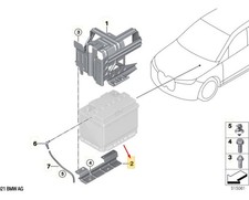 BMW IX I20 Battery Tray Support 61218717445 Nouveau authentique