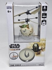 Star Wars Mandalorian the Child Baby Yoda Motion Sensing Flying Helicopter New