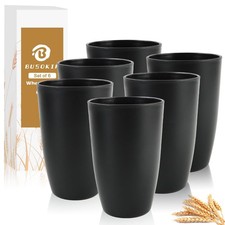 20 OZ Wheat Straw Cups SetS of 6, Unbreakable Drinking Cup, Alternative to Pl...