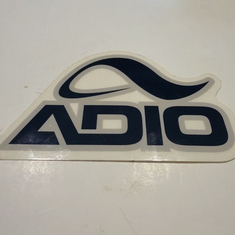 Adio Audio Skateboard Shoes Footwear Blue OG Vintage Skateboarding STICKER