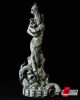 3D Printed 16K B3DSERK - Larfleeze Statue Fan Made 1/6 scale