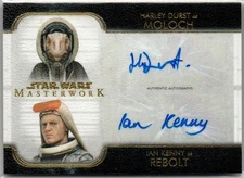 2020 Topps Star Wars Masterwork Harley Durst Moloch Dual Autographs /25